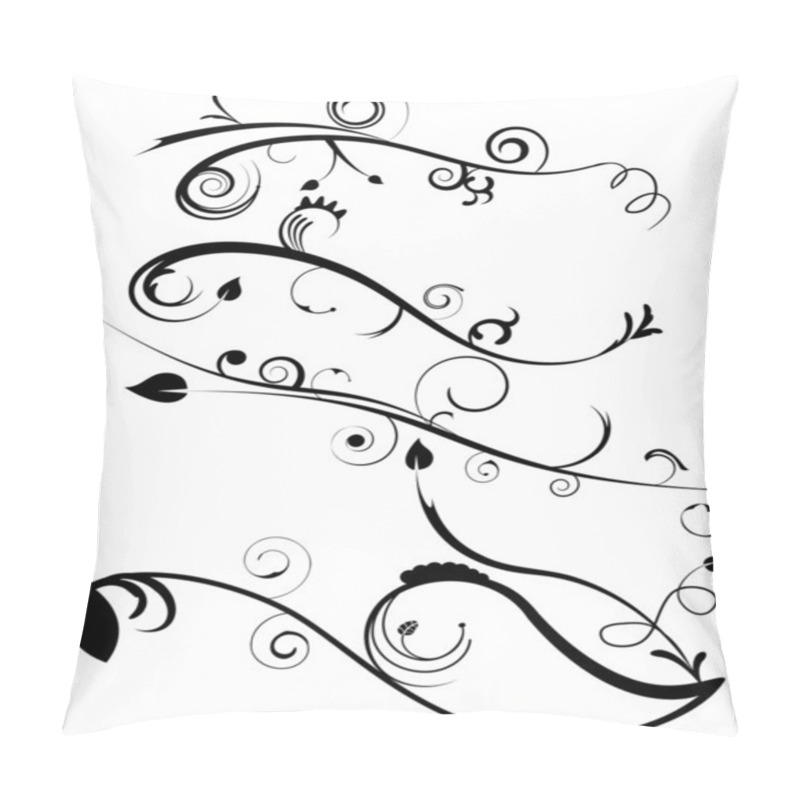 Personality  Decorative Flourishes Set 4 Pillow Covers