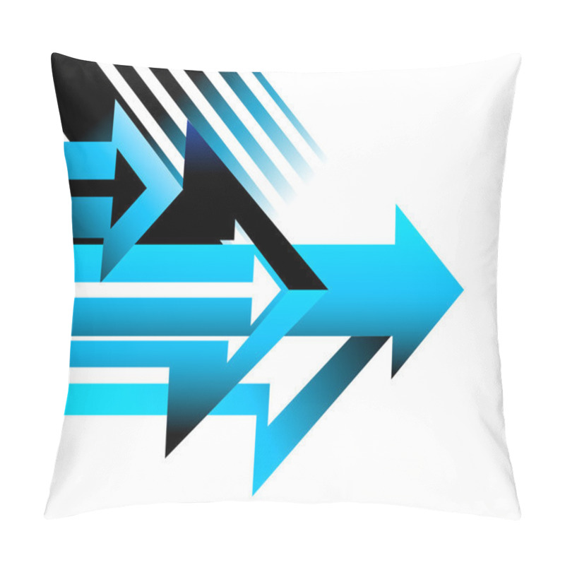 Personality  Arrow Background Design Page Conceptual Vector Illustration Pillow Covers