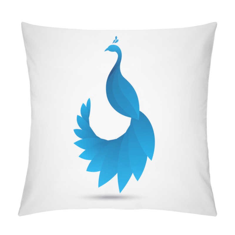 Personality  Abstract Peacock Leaf Icon Pillow Covers