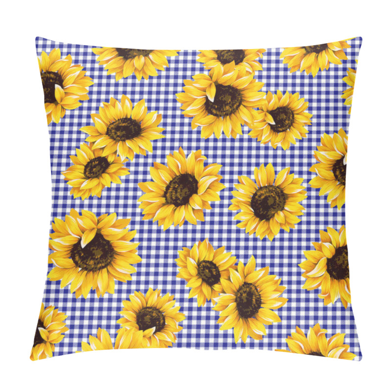 Personality  Sunflower Pattern Pillow Covers