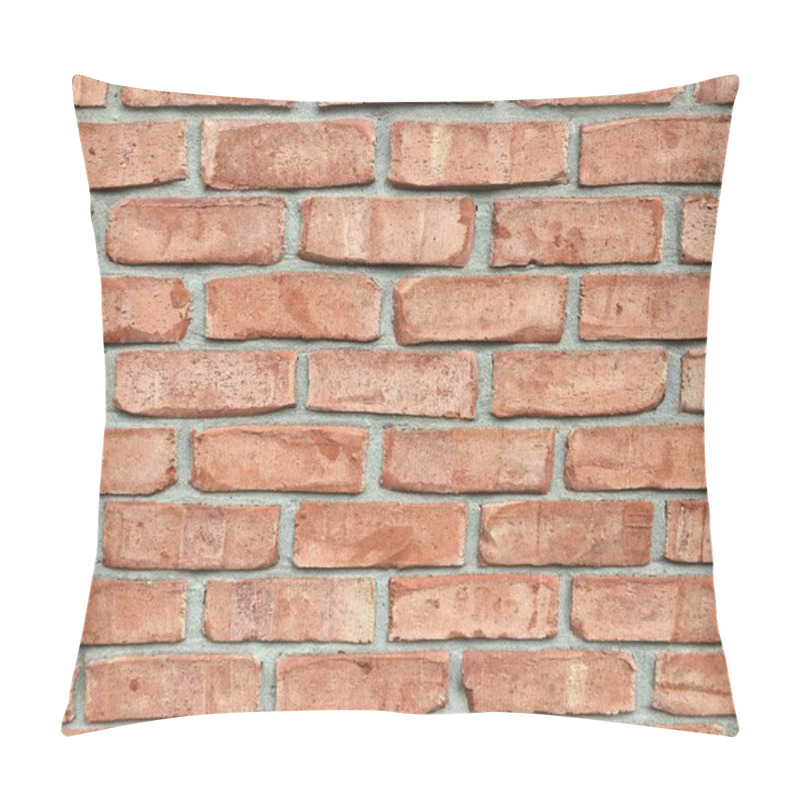 Personality  Texture Of Rustic Red Bricks On A Wall, Showcasing Unique Imperfections. Pillow Covers