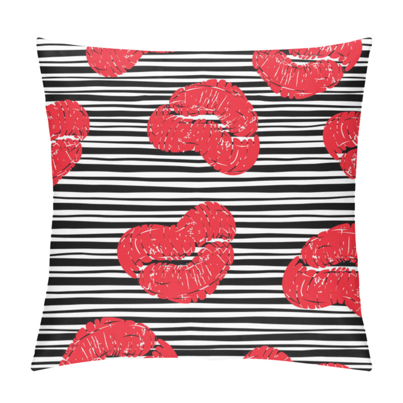 Personality  Print Kisses Lips Pattern Pillow Covers