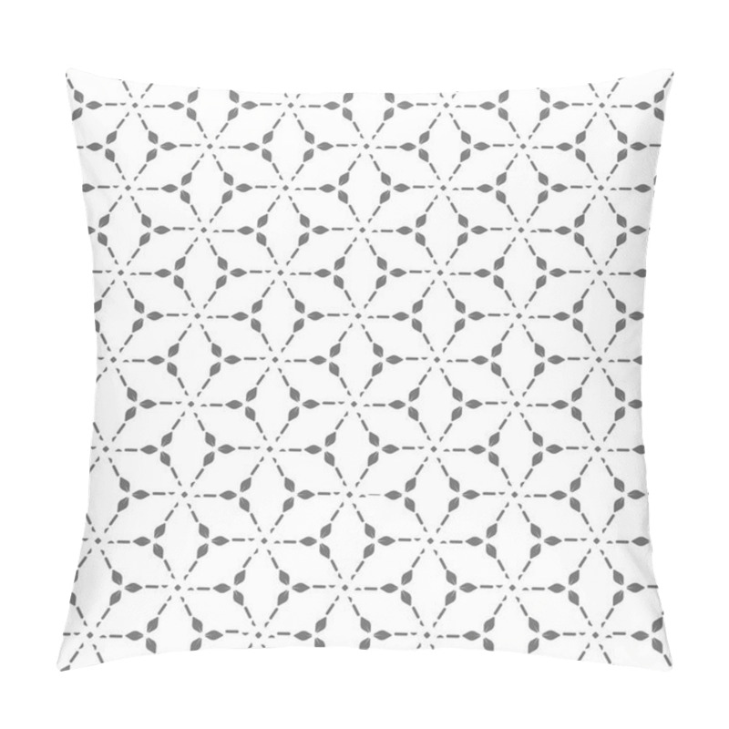 Personality  Repetitive Elegant Graphic Curved Lattice Pattern. Repeat Modern Vector Wavy Grid Texture. Continuous Classic Silver Pattern  Pillow Covers