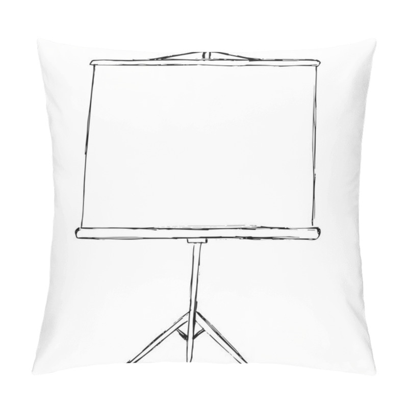 Personality  Flip Chart Isolated On White Background. Sketch. Vector Pillow Covers