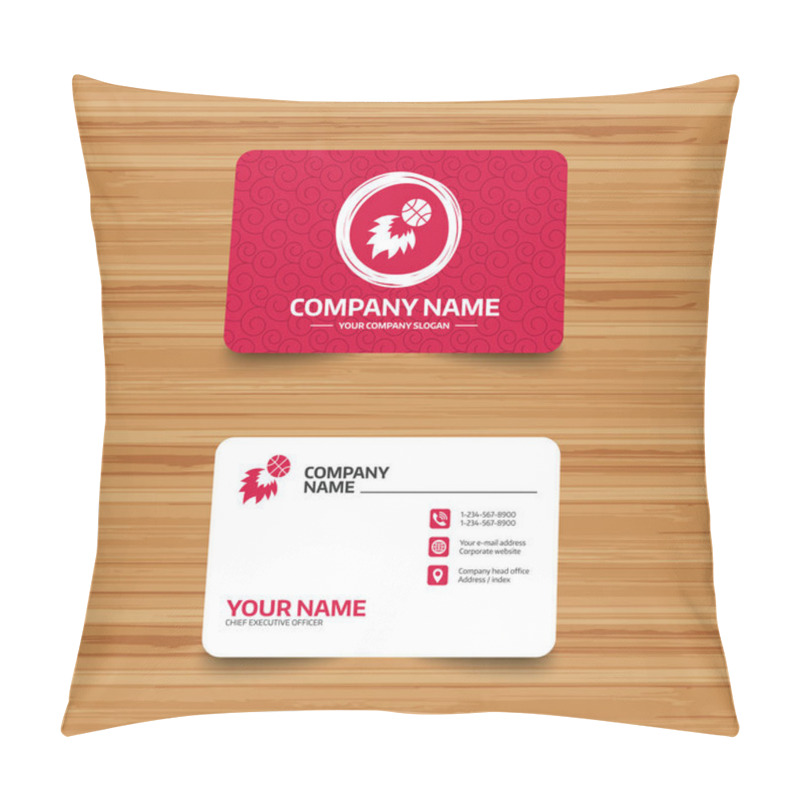 Personality  Template Of Business Card  Pillow Covers