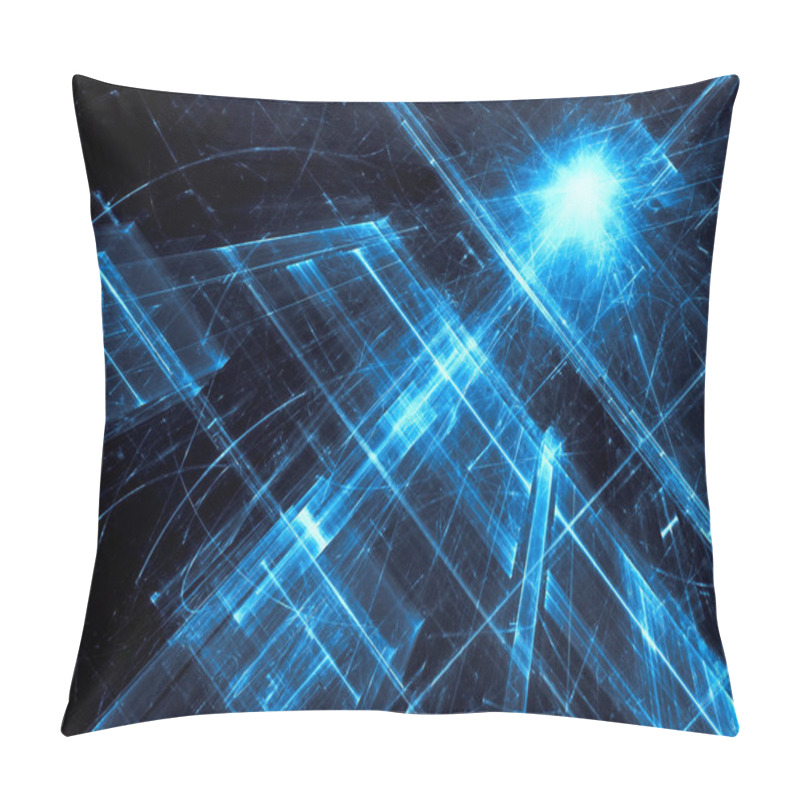 Personality  Abstract Diagonal Walls In 3d Style - Digitally Generated Image Pillow Covers