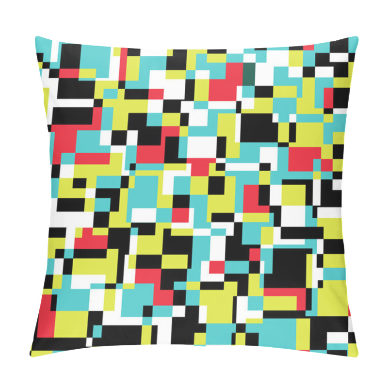 Personality  Seamless Abstract Texture With Rectangles. Pillow Covers