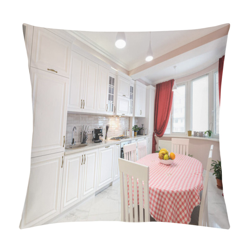 Personality  Luxury Modern White Kitchen Interior Pillow Covers