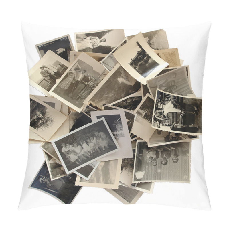 Personality  Family History: Stack Of Old Photos Pillow Covers