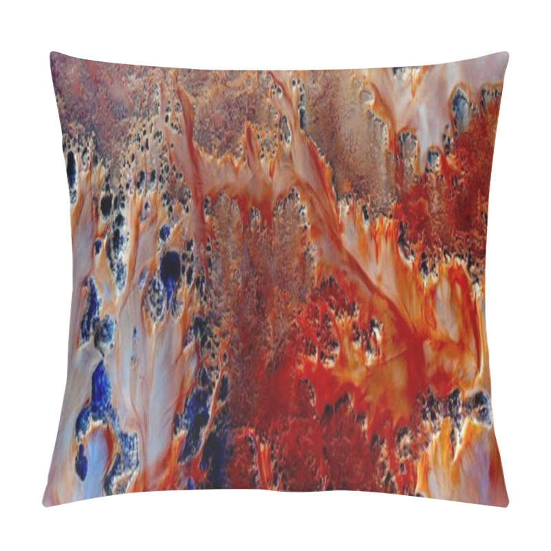 Personality  The Battle, Abstract Photography Of The Deserts Of Africa From The Air. Aerial View Of Desert Landscapes, Genre: Abstract Naturalism, From The Abstract To The Figurative, Contemporary Photo Art Pillow Covers