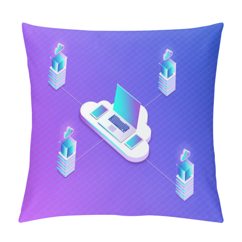 Personality  Cloud Computing Concept - Cloud Storage - Public Cloud Pillow Covers