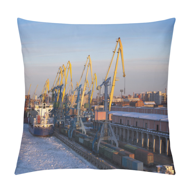 Personality  St. Petersburg. Seaport. Russia. Pillow Covers