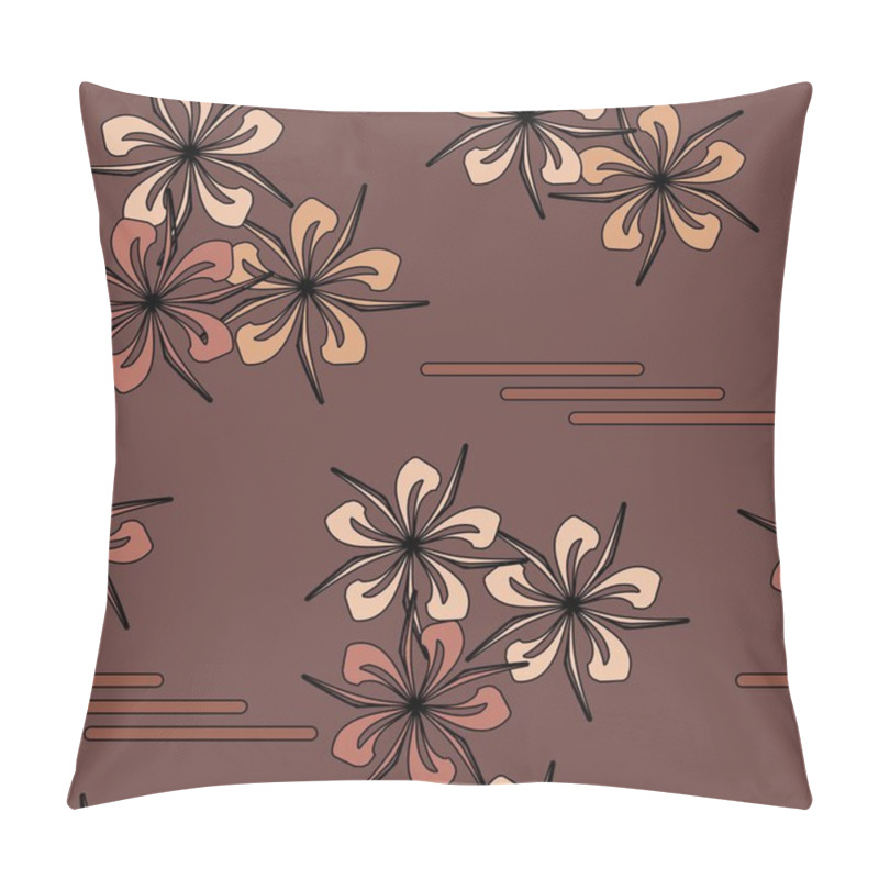 Personality  Seamless Abstract Floral Pattern Pillow Covers