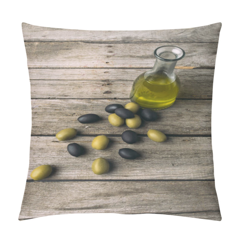 Personality  Glass Bottle With Olive Oil   Pillow Covers