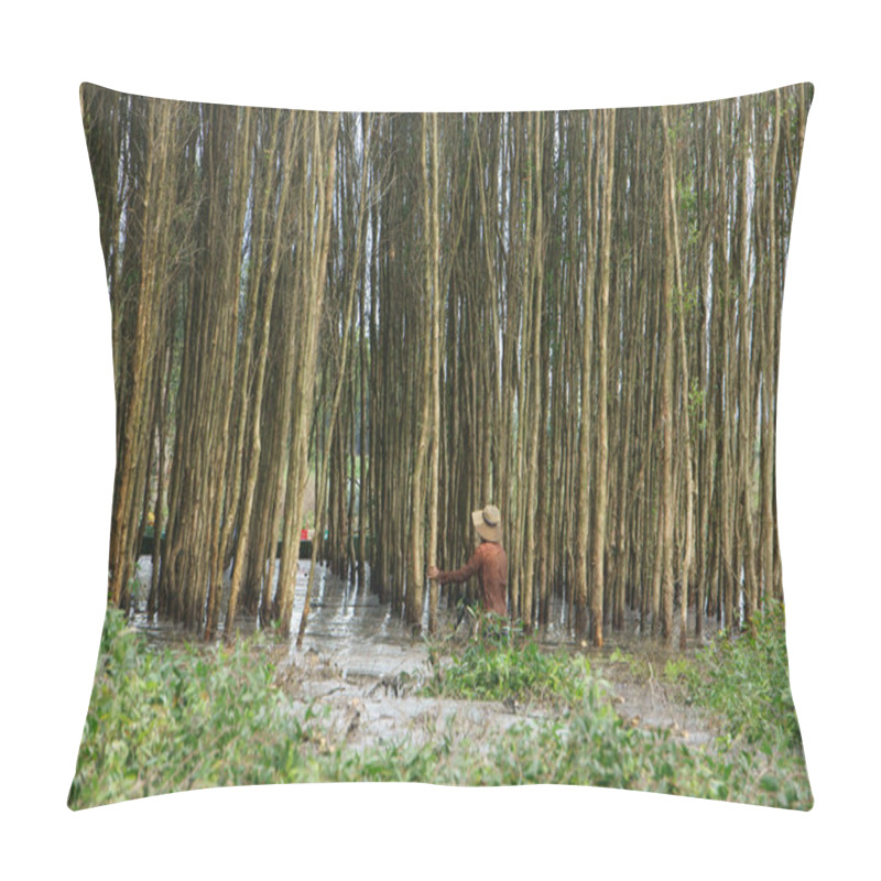 Personality  Flooled Indigo Forest Pillow Covers