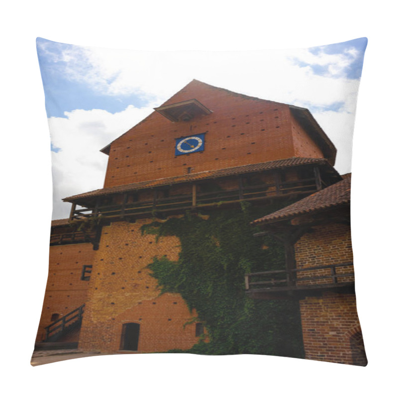 Personality  Urban Scene With Building And Blue Cloudy Sky In Riga, Latvia Pillow Covers