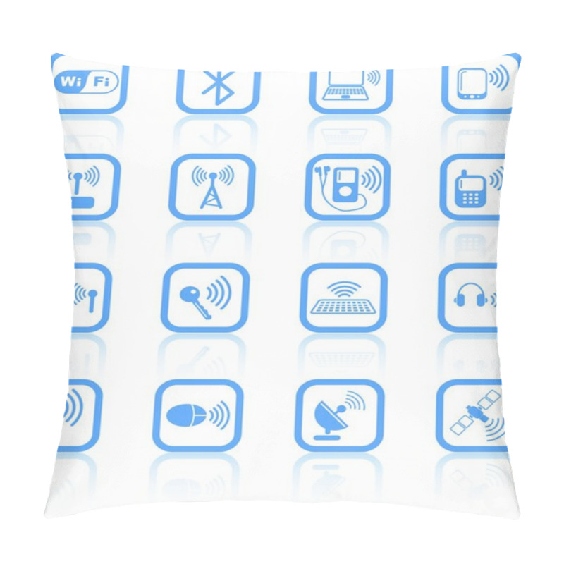 Personality  Wireless Icons Pillow Covers