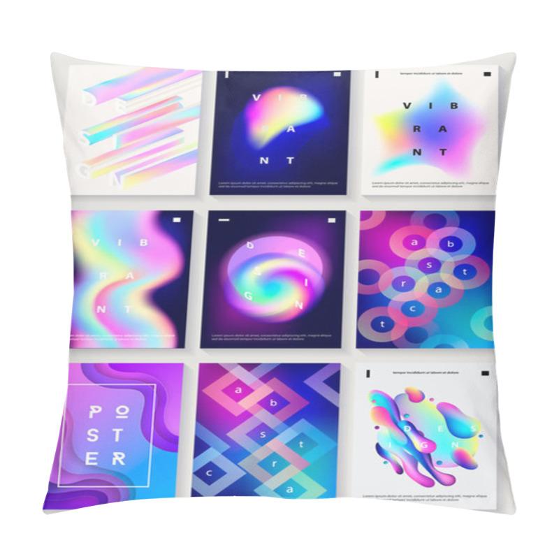 Personality  Set Of 9 Creative Design Posters. Pillow Covers