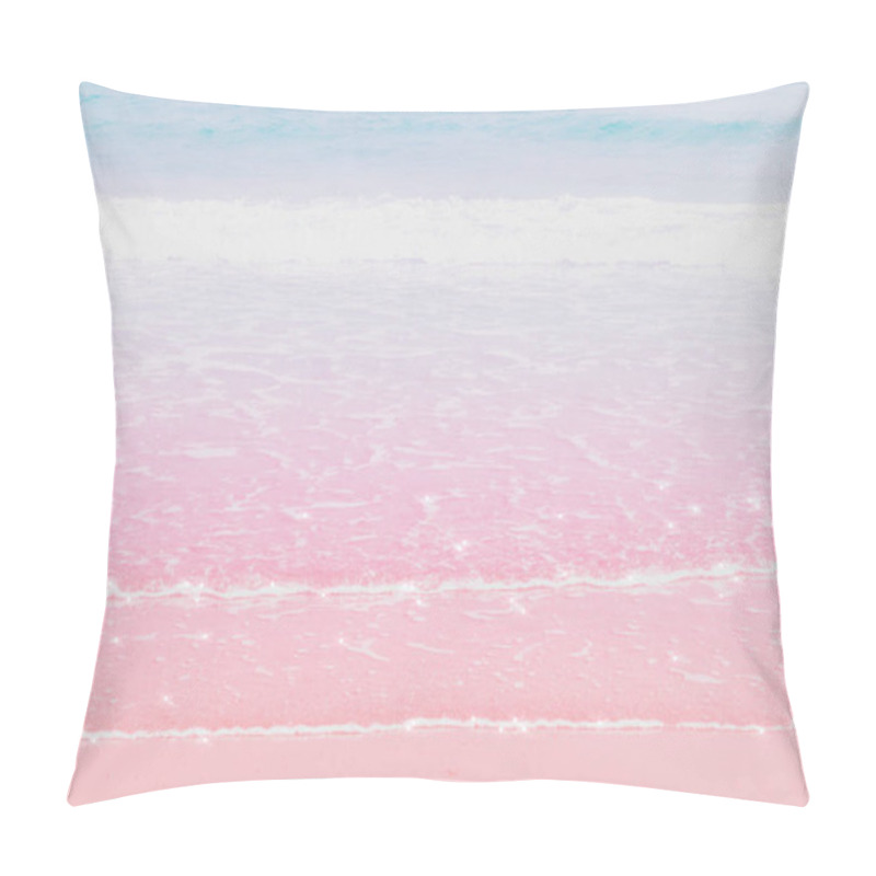 Personality  Sparkle Ocean Waves Pastel Image Background Pillow Covers