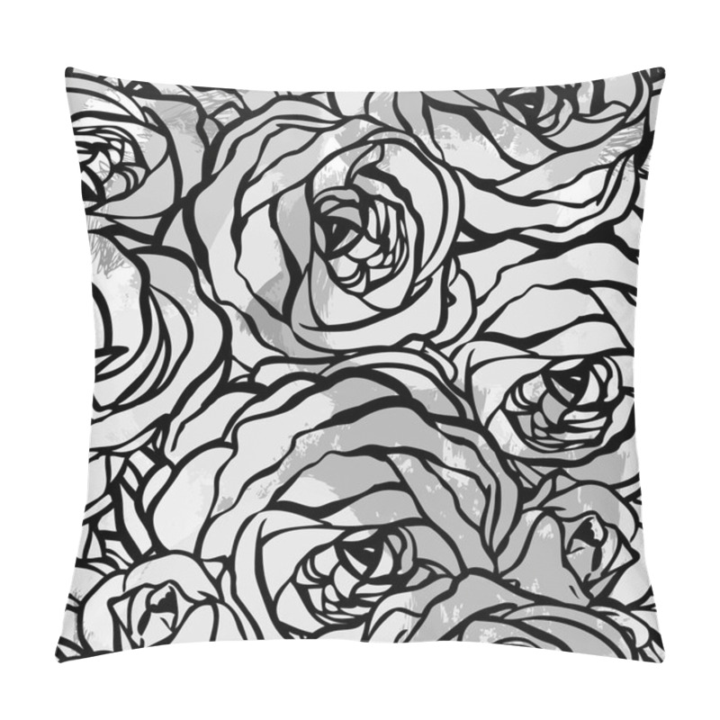 Personality  Roses Seamless Pattern Pillow Covers