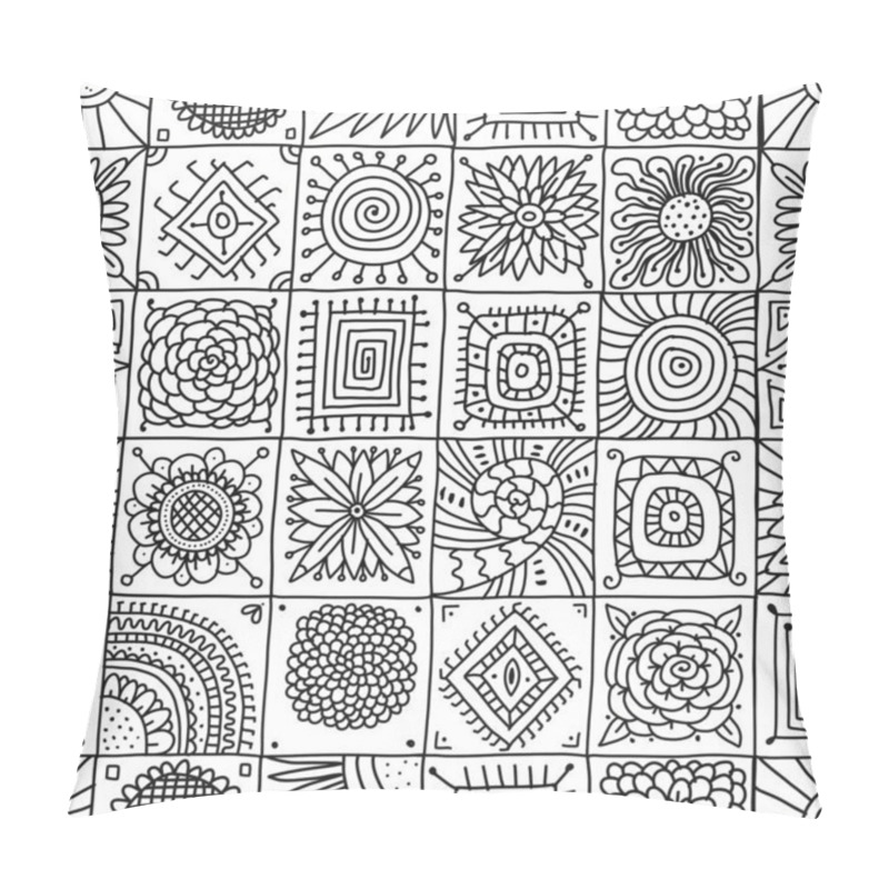 Personality  Abstract Geometric Seamless Pattern For Your Design Pillow Covers