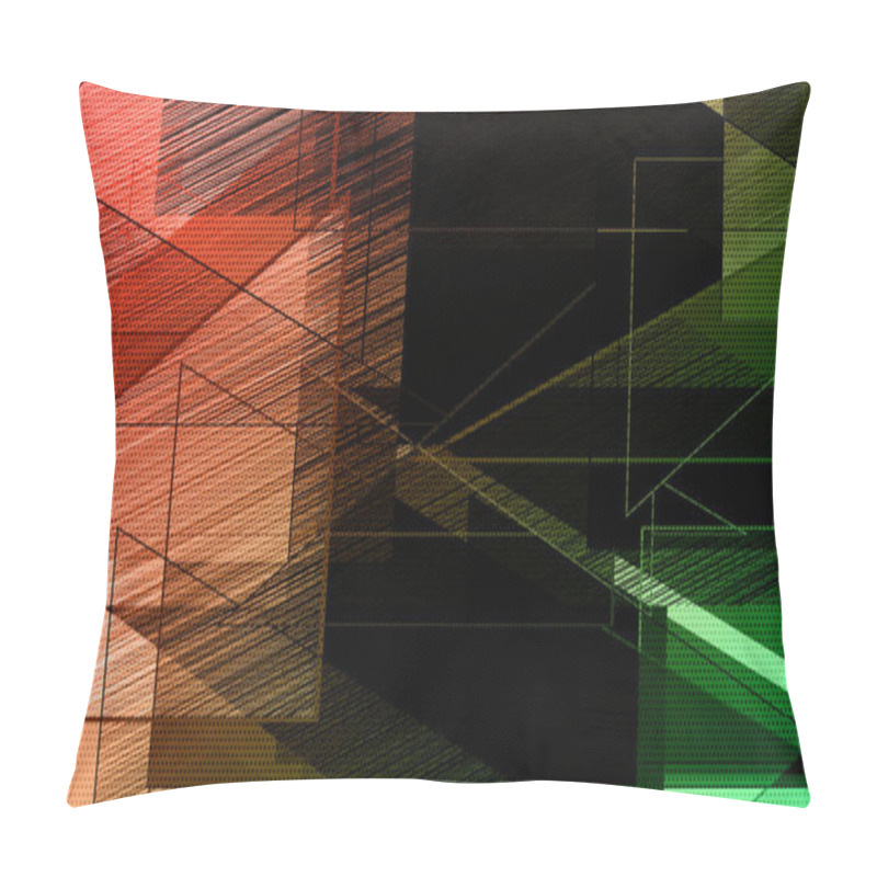 Personality  Grunge Triangular Halftone Modern Abstract Pattern Vector Background. Ink Dots Texture Design Element. Vibrant Gradient Holographic Neon Colors. Concept Pop Art. Minimal Surrealism Background. Pillow Covers