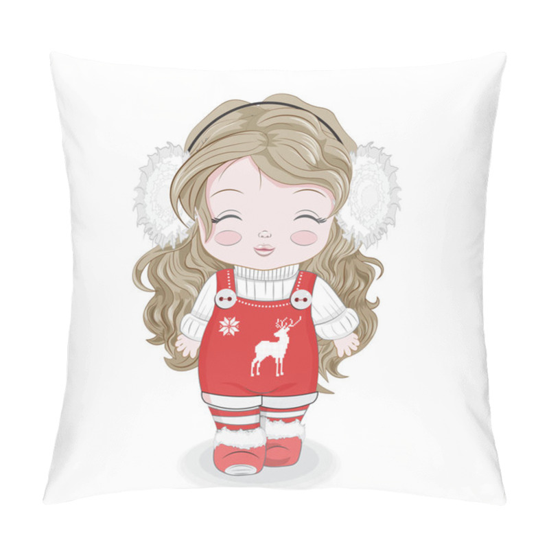 Personality  Happy New Year Little Baby Girl Pillow Covers