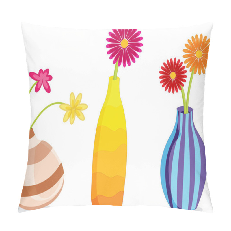 Personality  Vases And Flowers Pillow Covers