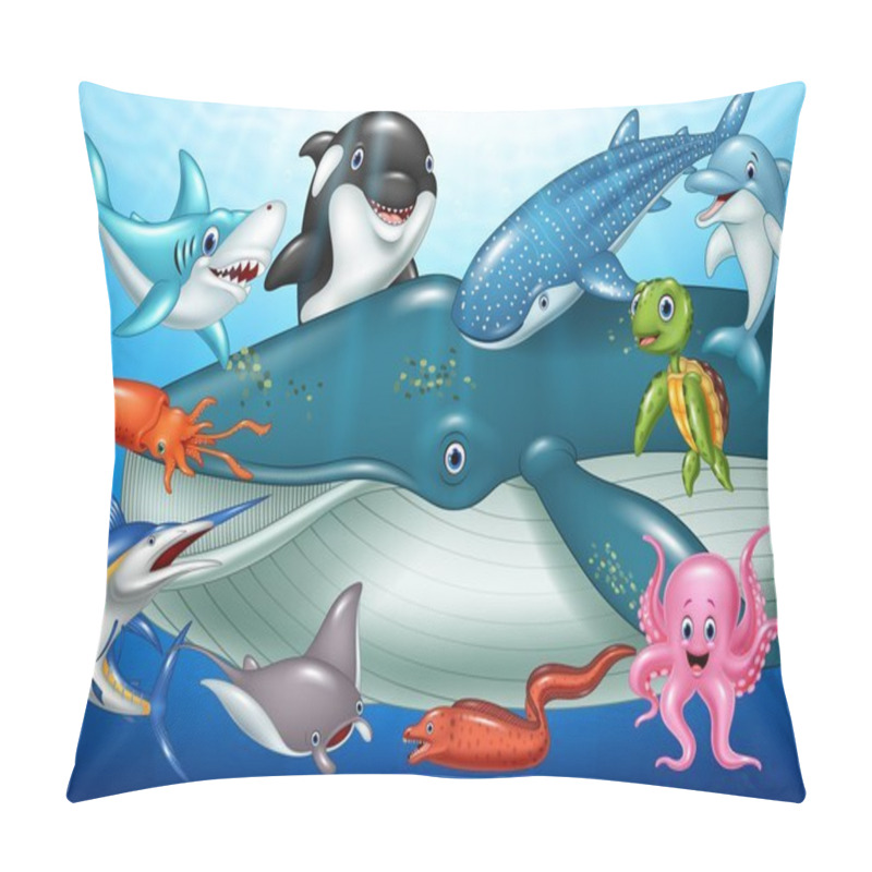 Personality  Cartoon Sea Animals Pillow Covers