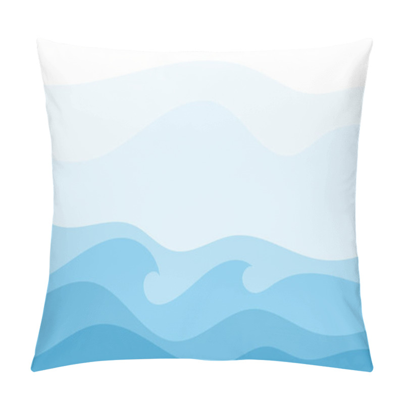 Personality  Abstract Water Wave Vector Illustration Design Background Pillow Covers