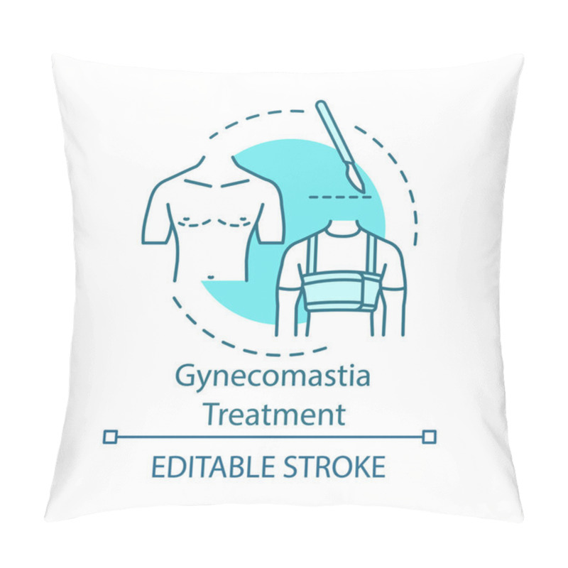 Personality  Gynecomastia Treatment Concept Icon Pillow Covers