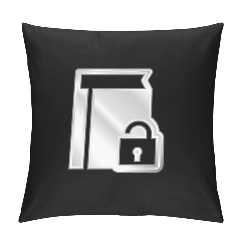 Personality  Book Protection Silver Plated Metallic Icon Pillow Covers