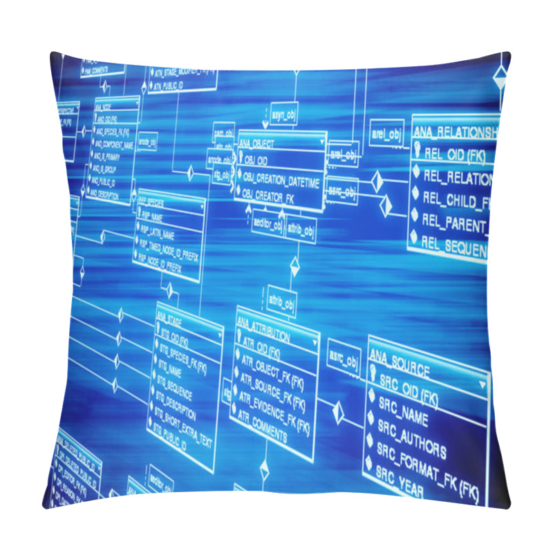 Personality  Database Table Pillow Covers