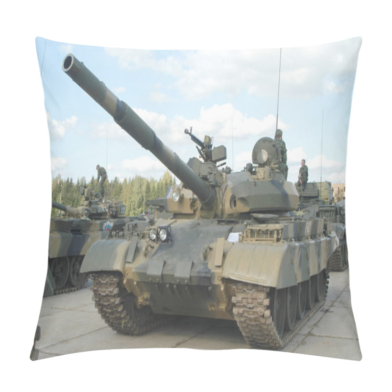 Personality  Soviet Tank T-62 On The Ground In Kubinka, MOSCOW REGION, RUSSIA Pillow Covers