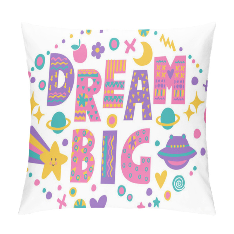 Personality  Word Art Dream Big  Pillow Covers