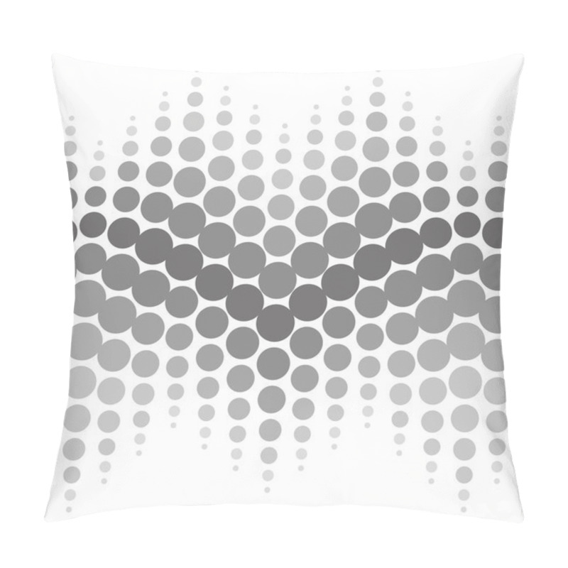 Personality  Vector Halftone Seamless Pattern. Abstract Dotted Black And White Background Pillow Covers