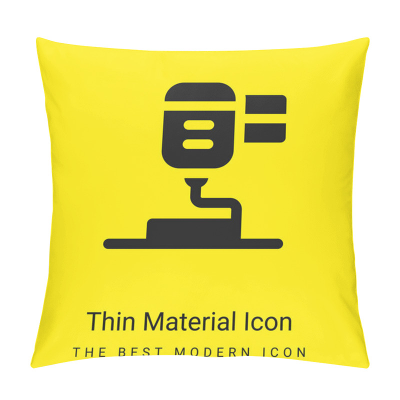 Personality  3d Printing Minimal Bright Yellow Material Icon Pillow Covers