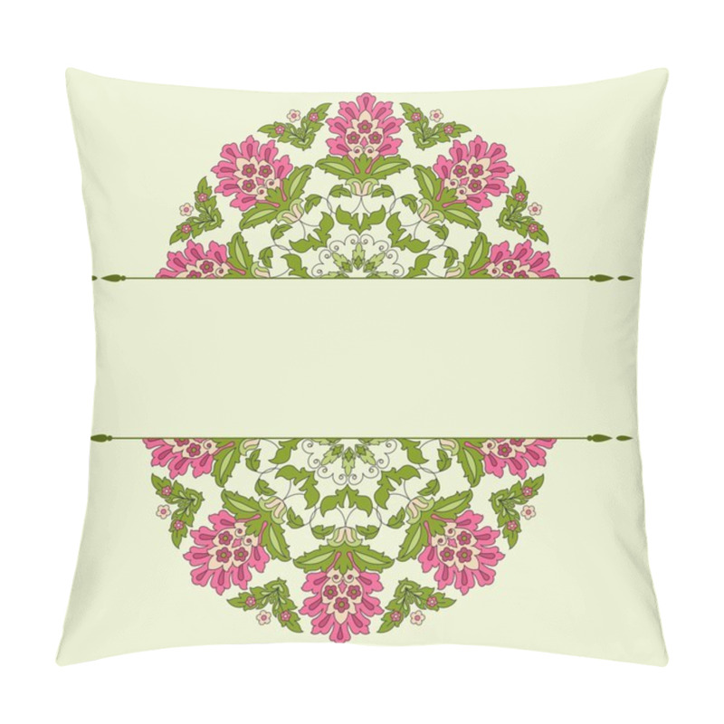 Personality  Invitation Card With Floral Ornament. Pillow Covers