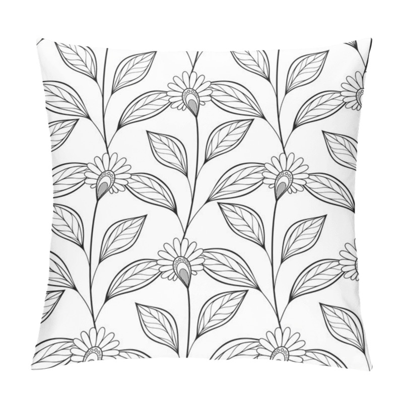 Personality  Seamless  Abstract Floral Pattern Pillow Covers