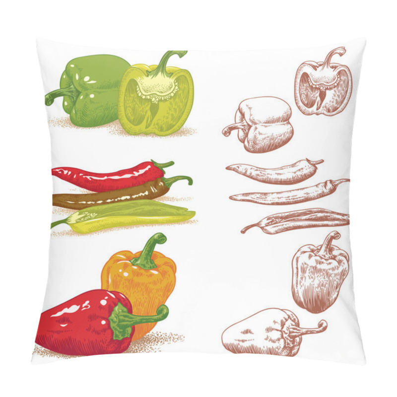 Personality  Peppers Pillow Covers