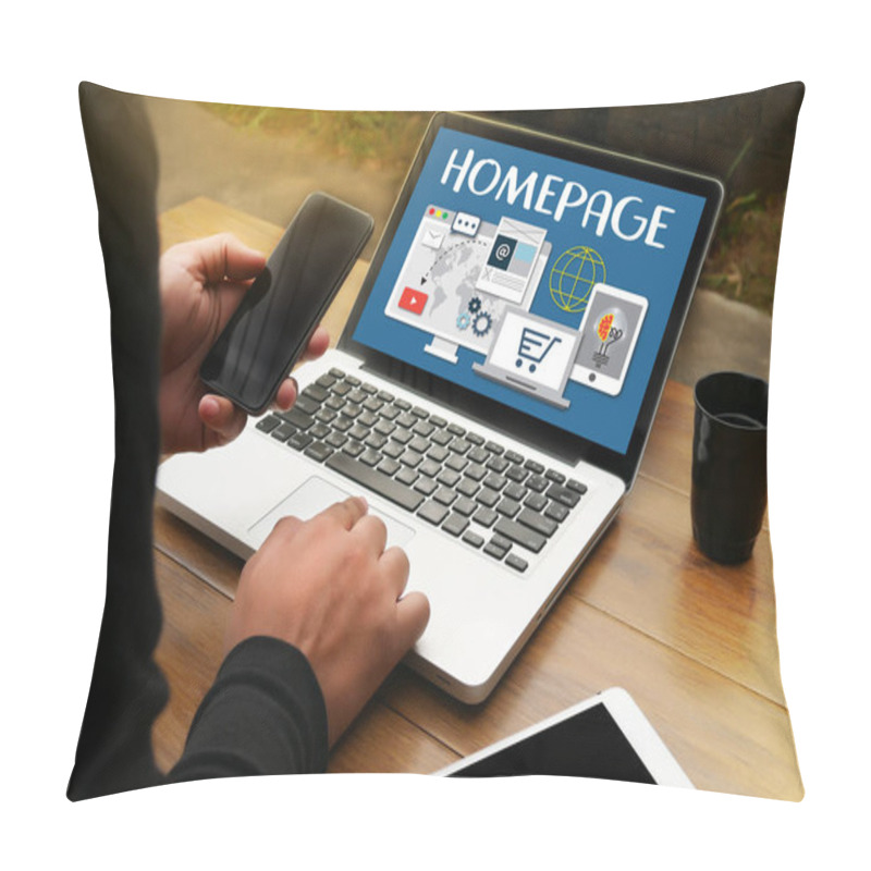 Personality  HOMEPAGE Global  Address Browser Homepage   Internet Website Des Pillow Covers