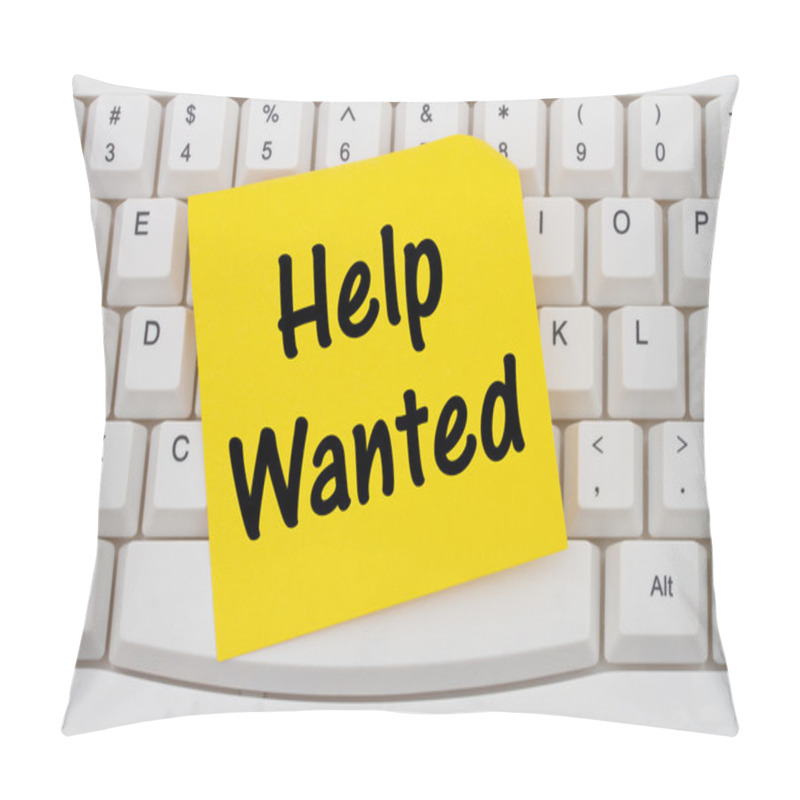 Personality  Help Wanted Internet Application, Computer Keyboard And Sticky N Pillow Covers