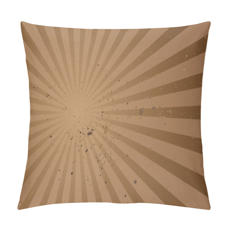 Personality  Radiate Brown Grunge Pillow Covers