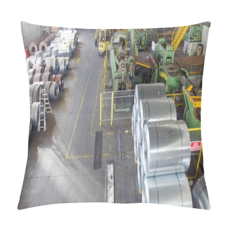 Personality  Packed Rolls Of Steel Sheet, Cold Rolled Steel Coils, Aerial Vie Pillow Covers