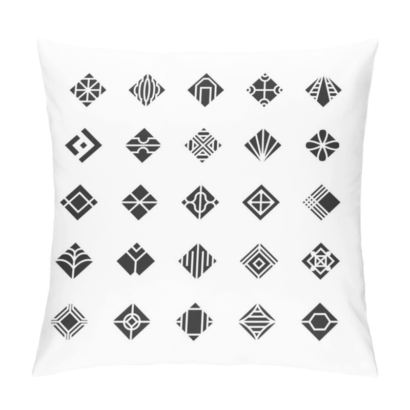 Personality  Diamond Shape , Geometric Vector Icon , Ornament Pillow Covers