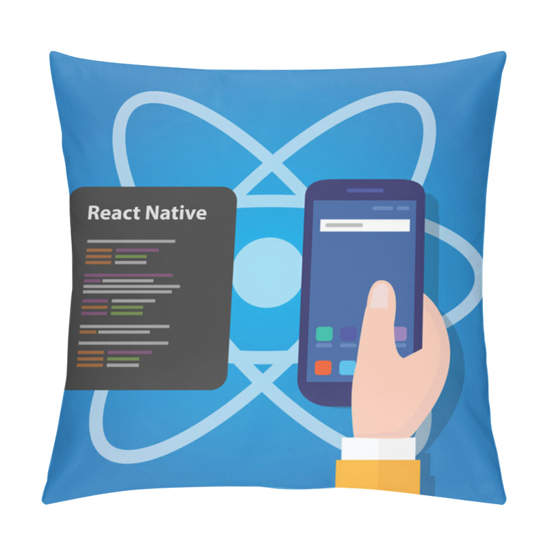 Personality  React Native Mobile Programming Code Developer Software Smartphone Pillow Covers