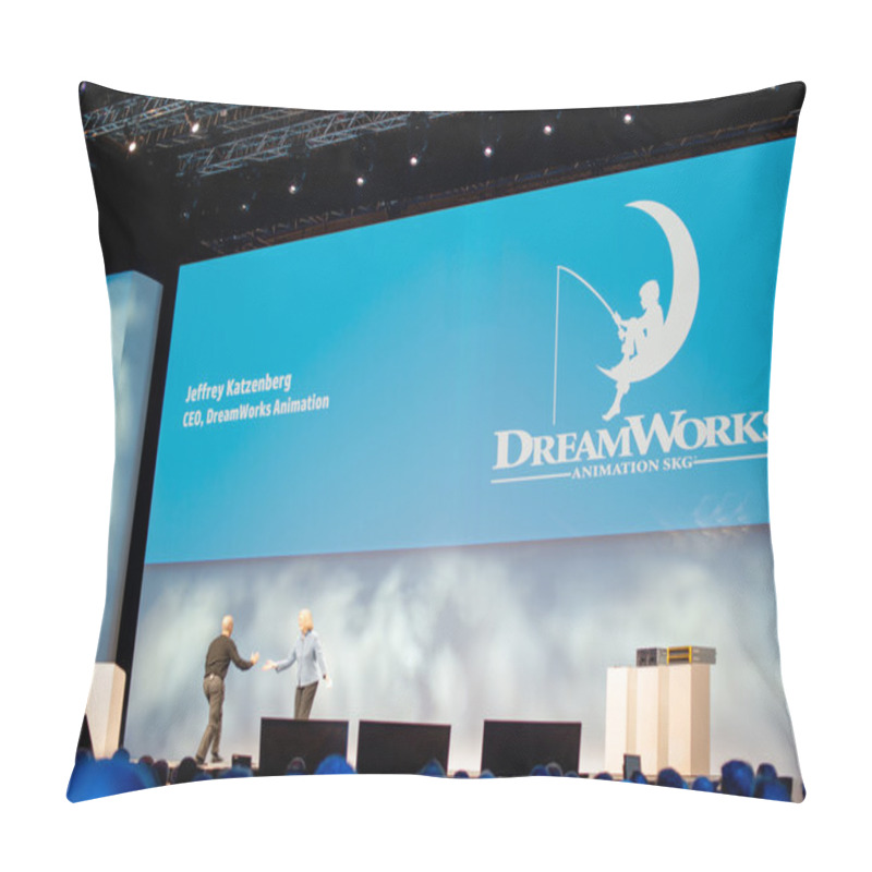 Personality  Meg Whitman Welcomes Jeffrey Katzenberg Pillow Covers