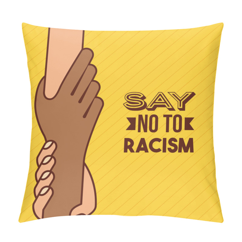 Personality  Stop Racism Image  Pillow Covers