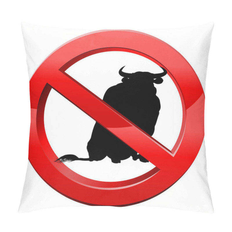 Personality  No Bull Sign Pillow Covers