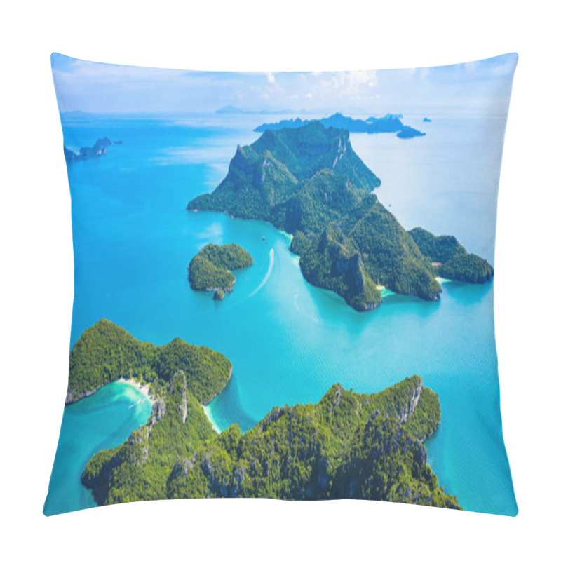 Personality  Aerial View Ang Thong National Marine Park At Ko Samui, Smui, Su Pillow Covers